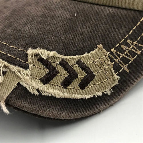 Denim rifted shark caps