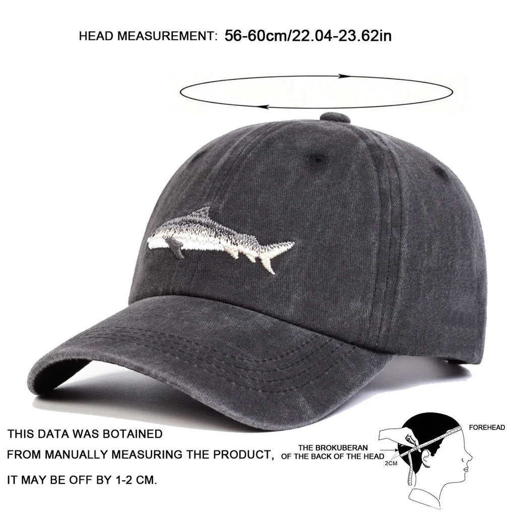 Denim Shark caps