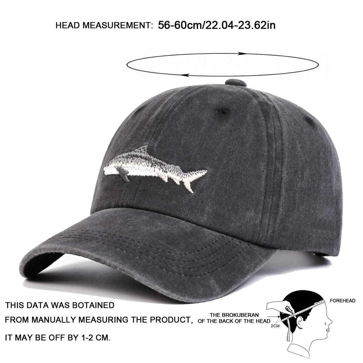 Denim Shark caps