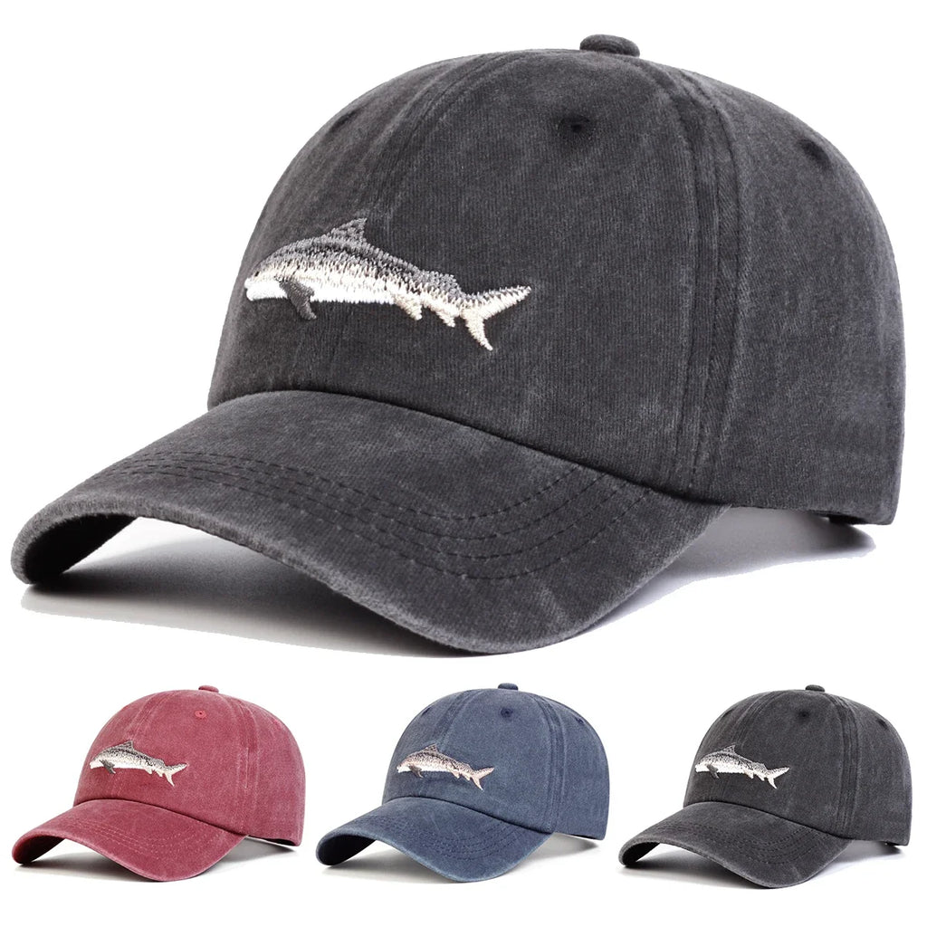 Denim Shark caps